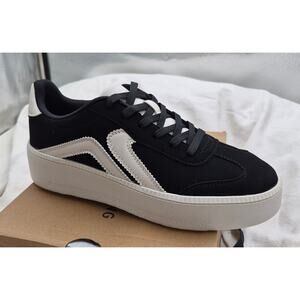 NEW Call It Spring Alixe sneaker vegan platform B.E.D Foam insoles black SIZE 10